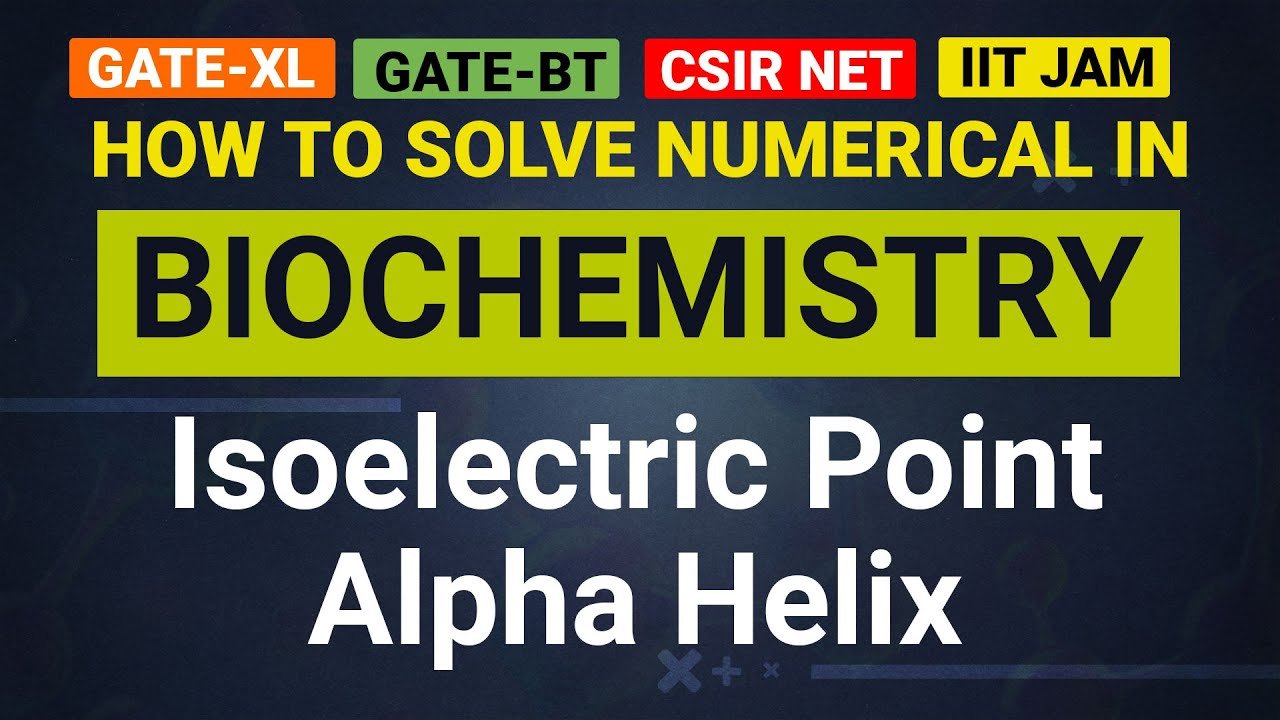 How to solve Numerical in BIOCHEMISTRY