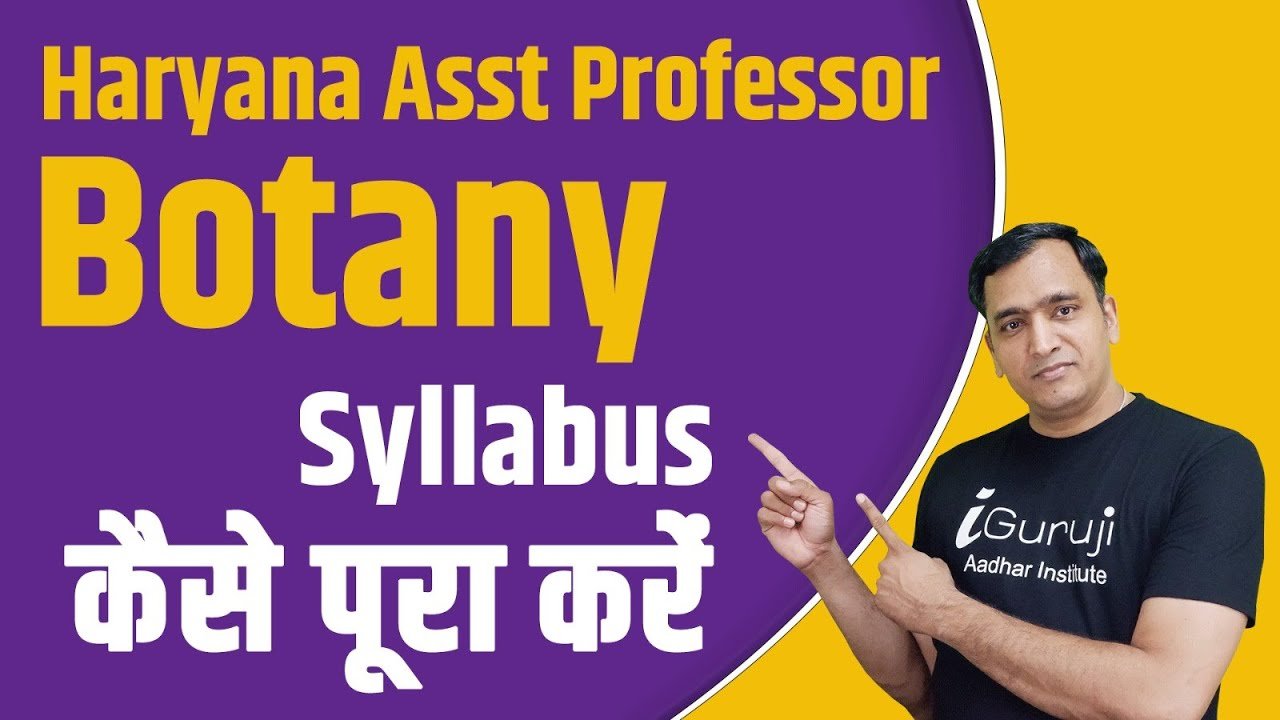 Botany syllabus