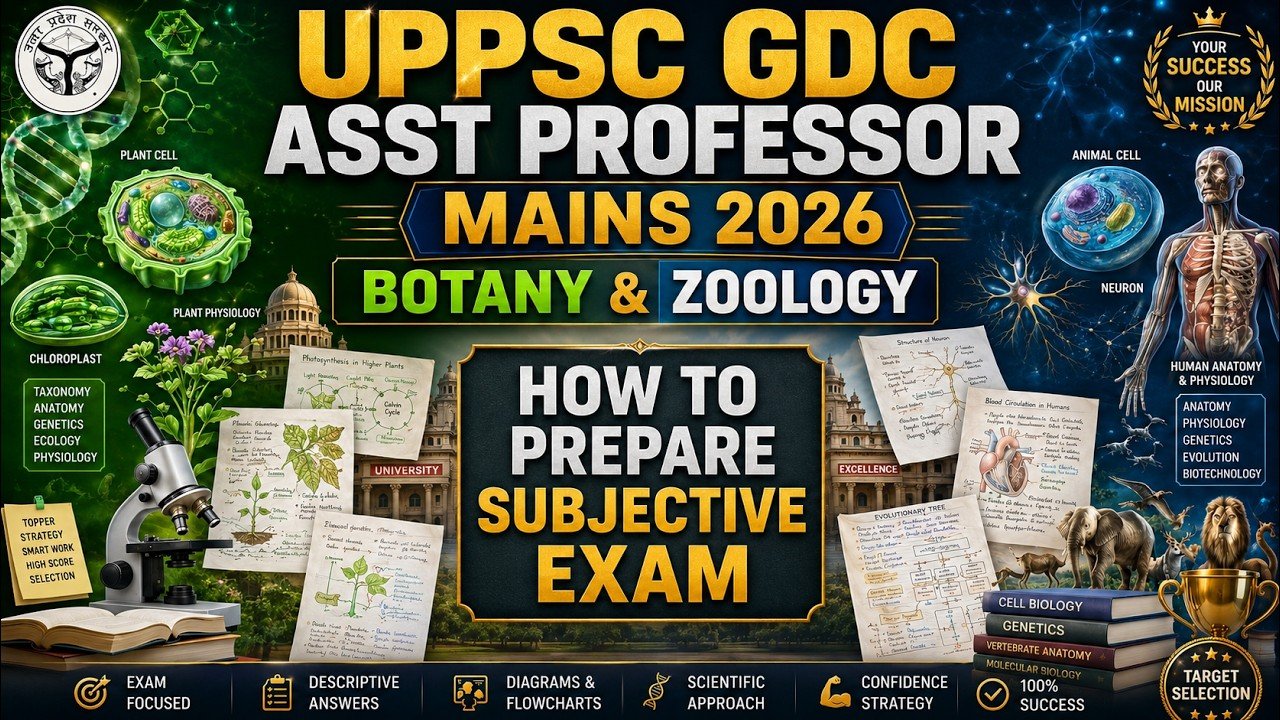 UPPSC GDC Assistant Professor Botany